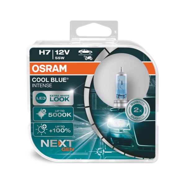 OSRAM 12V 55W H7 %20 FAZLA BEYAZ IŞIK İKİLİ 64210CBN-HCB